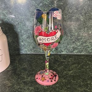 Lolita Tattoo wine glass